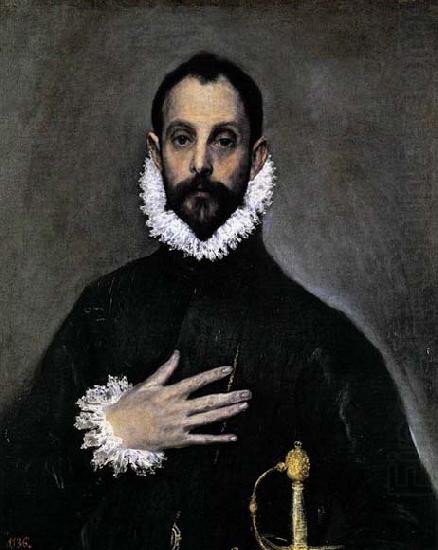 Nobleman with his Hand on his Chest, GRECO, El